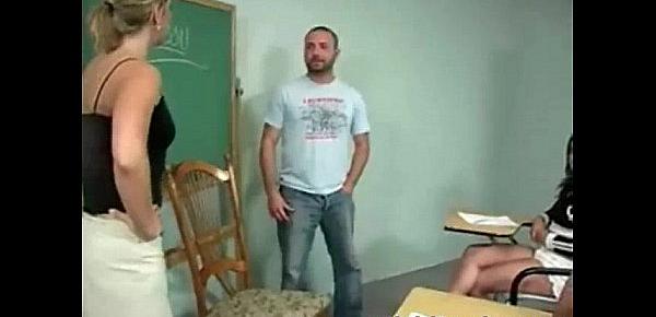  Naughty student gets ass spanked